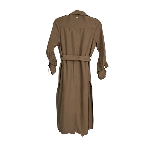 Marciano Los Angeles Khaki OliveTrench Coat – Effortlessly Sophisticated Drape - Picture 5 of 8